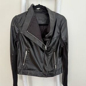 Black Faux Leather Jacket